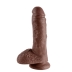 Фаллос King Cock 8" with Balls, Pipedream